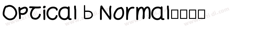 Optical B Normal字体转换
